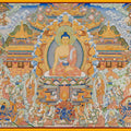 Thangka "The Buddhas of the Three Times" Art Appreciation: A Tapestry of Faith Across Time, Forged by Three Years of Devotion