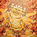 A Crimson and Gold Inferno: Appreciating a Masterpiece Red Thangka of the Three-Headed, Six-Armed Hayagriva