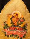 Manjushri Buddha Bodhi leaf Thangka/ Pictrue Frame/ Tabletop Decor/ Desk Decor/ Decor/ Wall
