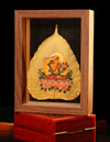 Manjushri Buddha Bodhi leaf Thangka/ Pictrue Frame/ Tabletop Decor/ Desk Decor/ Decor/ Wall