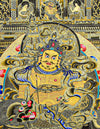 Jambhala Black-Gold Thangka Art