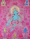 Green Tara Red Thangka Art