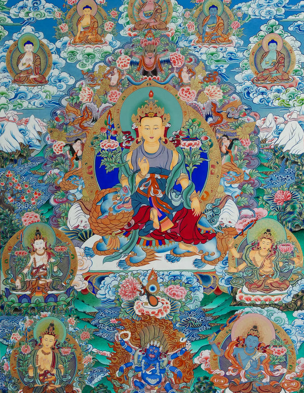 Manjushri Buddha Thangka Art
