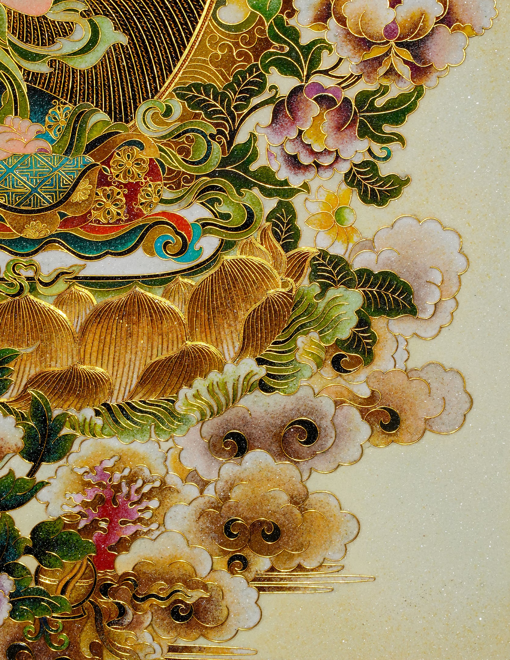 Chenrezig Buddha Filligree Thangka/ Wall hangings/ Desktop decorations/ Decor/ picture frame/ Wall Art/ Art Piece