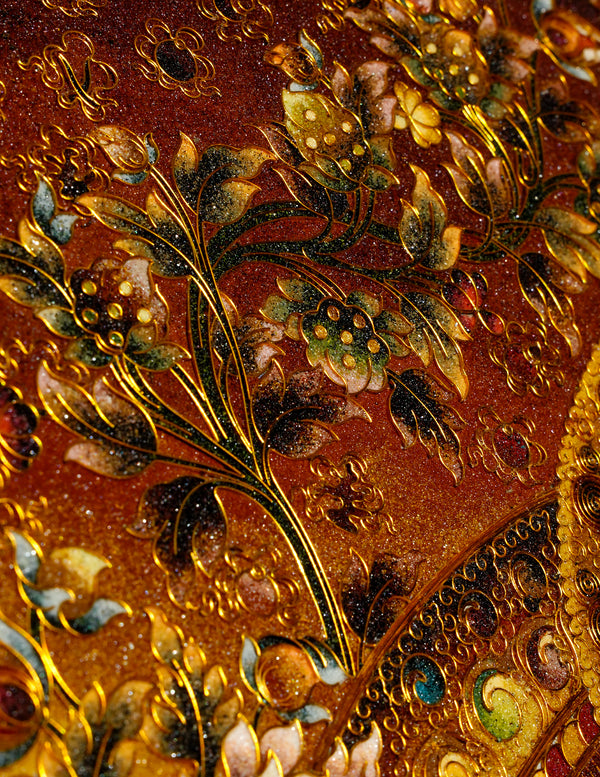 Amitabha Buddha Filligree Thangka/ Wall hangings/ Desktop decorations/ Decor/ picture frame/ Wall Art/ Art Piece