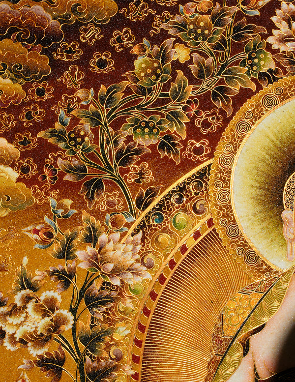 Amitabha Buddha Filligree Thangka/ Wall hangings/ Desktop decorations/ Decor/ picture frame/ Wall Art/ Art Piece