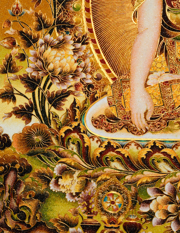 Amitabha Buddha Filligree Thangka/ Wall hangings/ Desktop decorations/ Decor/ picture frame/ Wall Art/ Art Piece