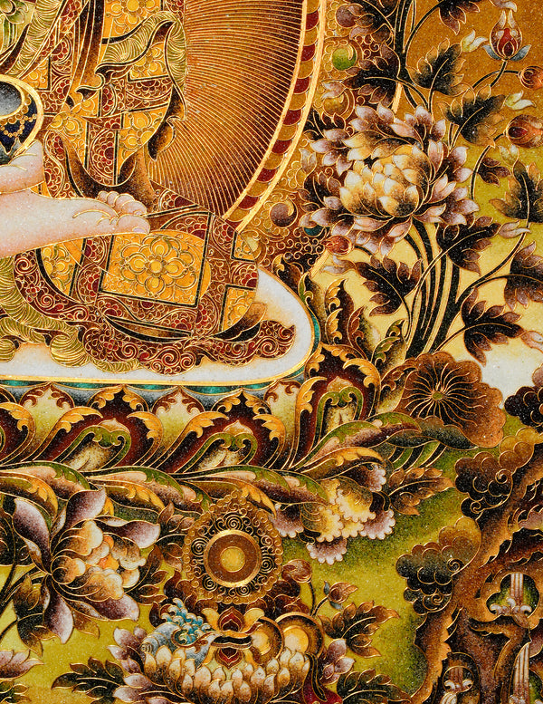 Amitabha Buddha Filligree Thangka/ Wall hangings/ Desktop decorations/ Decor/ picture frame/ Wall Art/ Art Piece