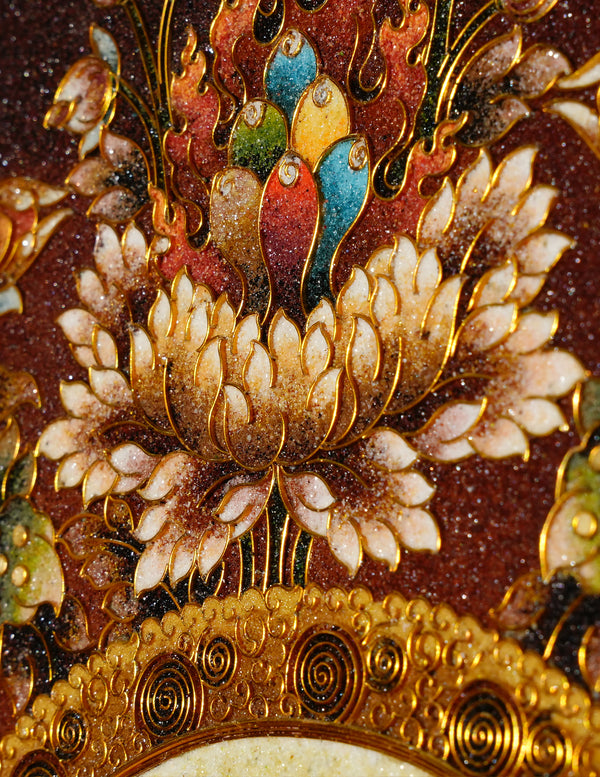 Amitabha Buddha Filligree Thangka/ Wall hangings/ Desktop decorations/ Decor/ picture frame/ Wall Art/ Art Piece