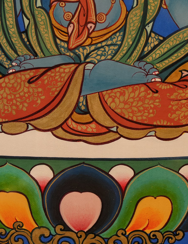 Mahasthamaprapta Buddha thangka Pictrue Frame/ Tabletop Decor/ Desk Decor/ Decor/ Wall Art