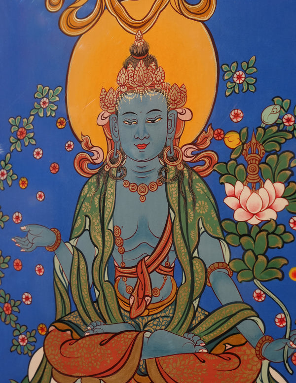 Mahasthamaprapta Buddha thangka Pictrue Frame/ Tabletop Decor/ Desk Decor/ Decor/ Wall Art