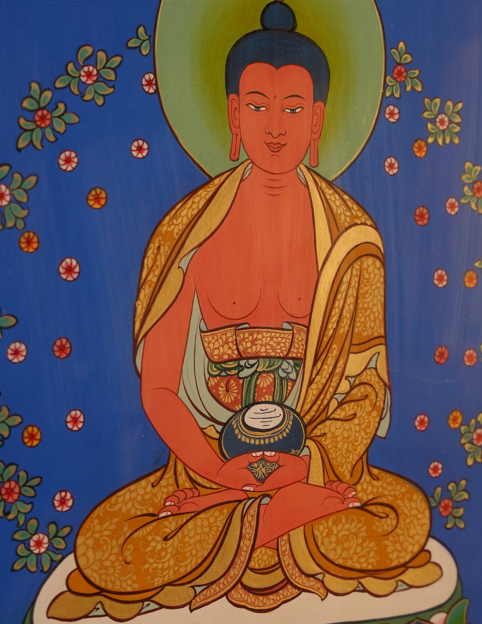 Amitabha Buddha Thangka/ Pictrue Frame/ Tabletop Decor/ Desk Decor/ Decor/ Wall Art