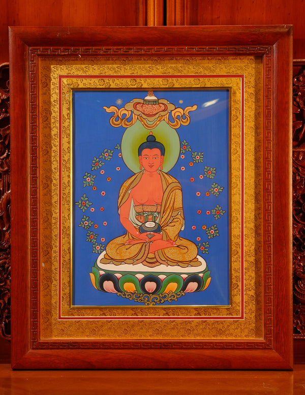 Amitabha Buddha Thangka/ Pictrue Frame/ Tabletop Decor/ Desk Decor/ Decor/ Wall Art