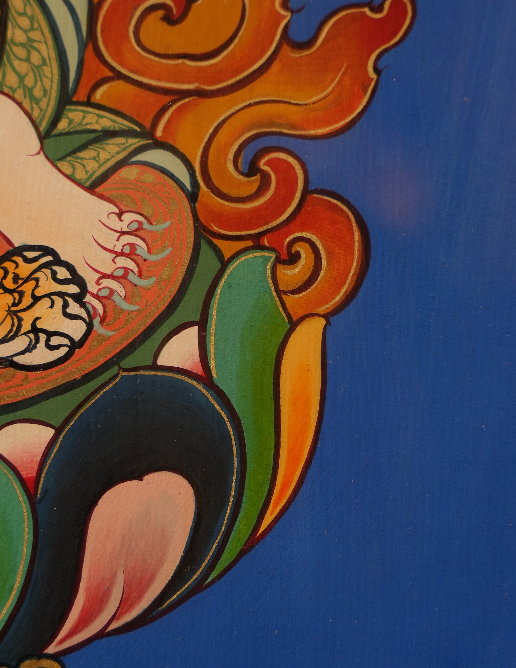 Mahakala thangka/ Pictrue Frame/ Tabletop Decor/ Desk Decor/ Decor/ Wall Art TM030001