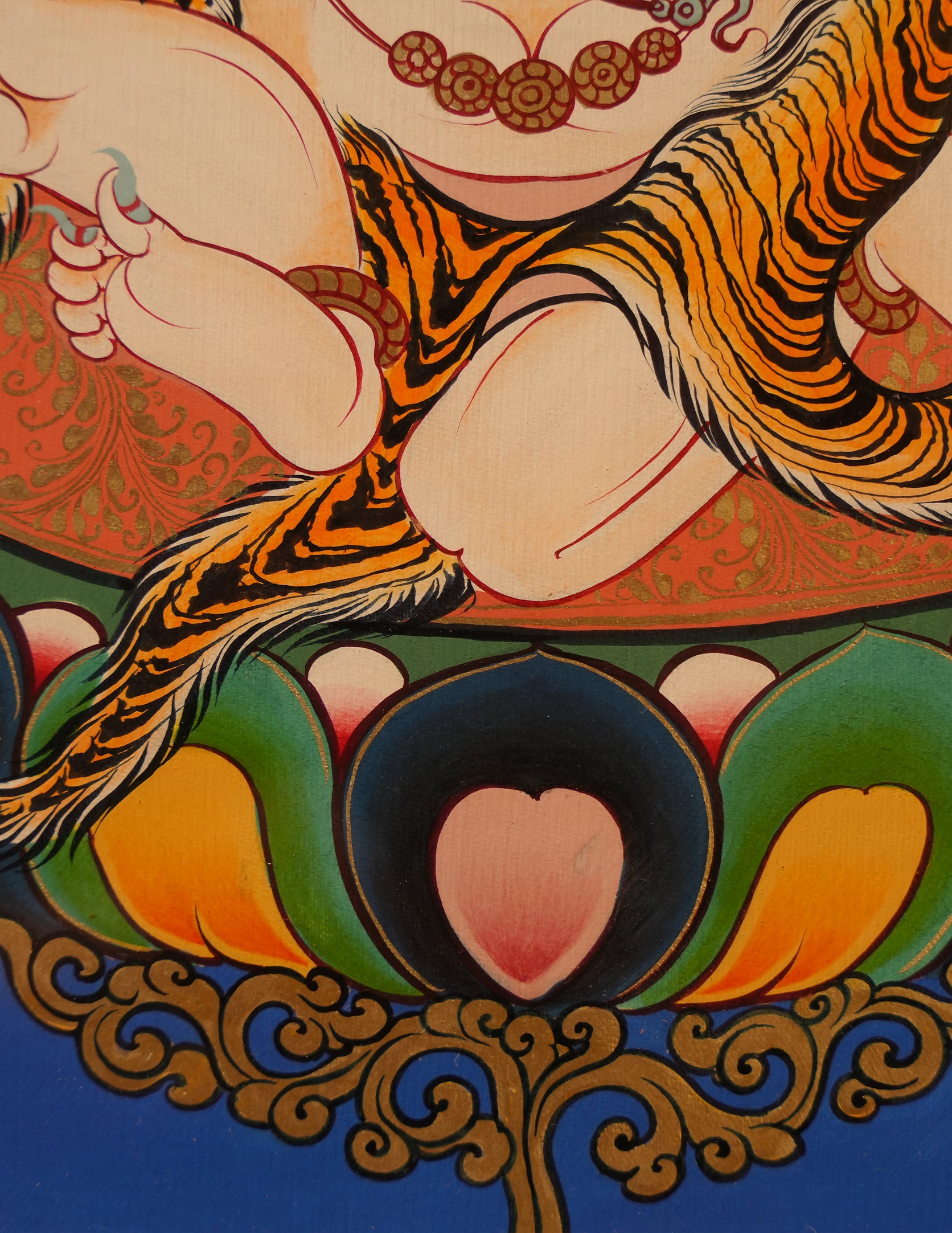 Mahakala thangka/ Pictrue Frame/ Tabletop Decor/ Desk Decor/ Decor/ Wall Art TM030001