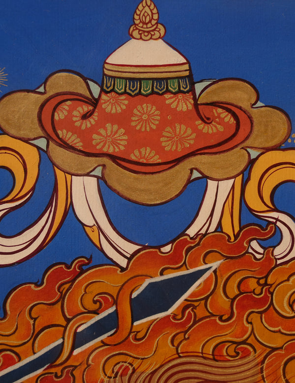 Mahakala thangka/ Pictrue Frame/ Tabletop Decor/ Desk Decor/ Decor/ Wall Art TM030001