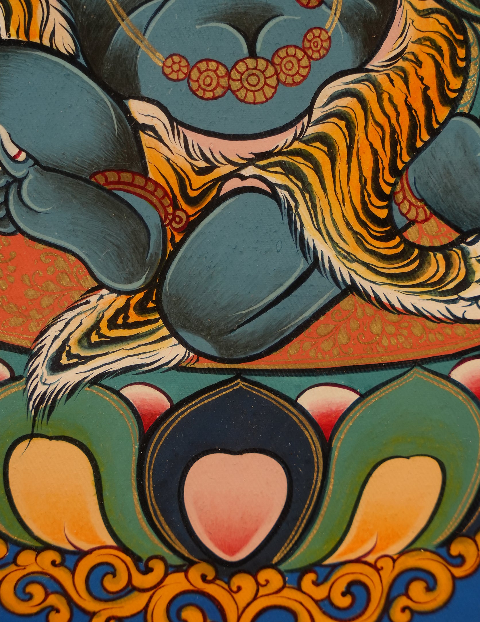 Mahakala thangka/ Pictrue Frame/ Tabletop Decor/ Desk Decor/ Decor/ Wall Art TM030002