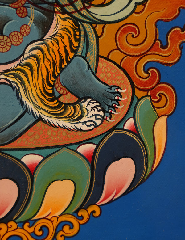 Mahakala thangka/ Pictrue Frame/ Tabletop Decor/ Desk Decor/ Decor/ Wall Art TM030002