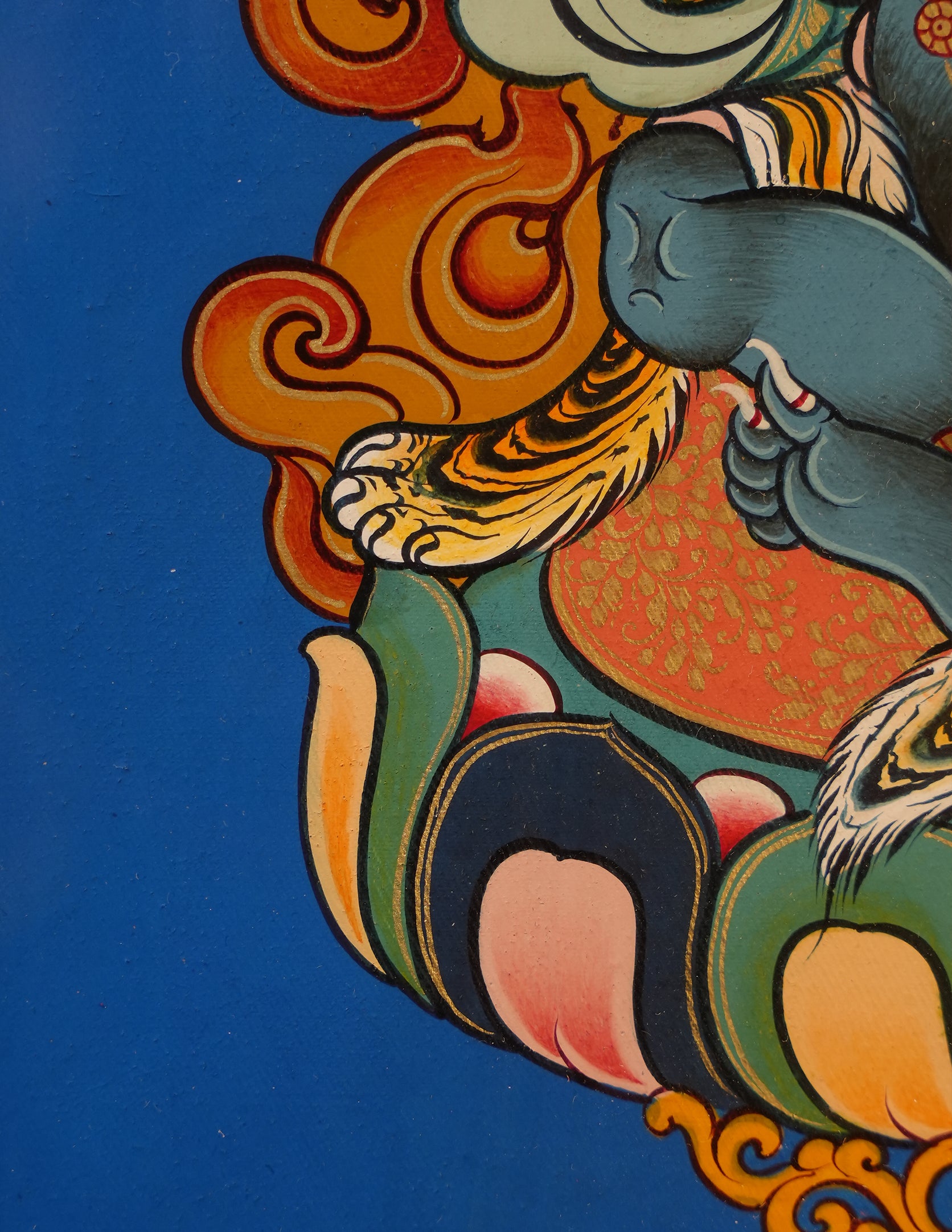 Mahakala thangka/ Pictrue Frame/ Tabletop Decor/ Desk Decor/ Decor/ Wall Art TM030002