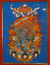 Mahakala thangka/ Pictrue Frame/ Tabletop Decor/ Desk Decor/ Decor/ Wall Art TM030002