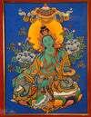 Green Tara  Thangka Pictrue Frame/ Tabletop Decor/ Desk Decor/ Decor/ Wall Art
