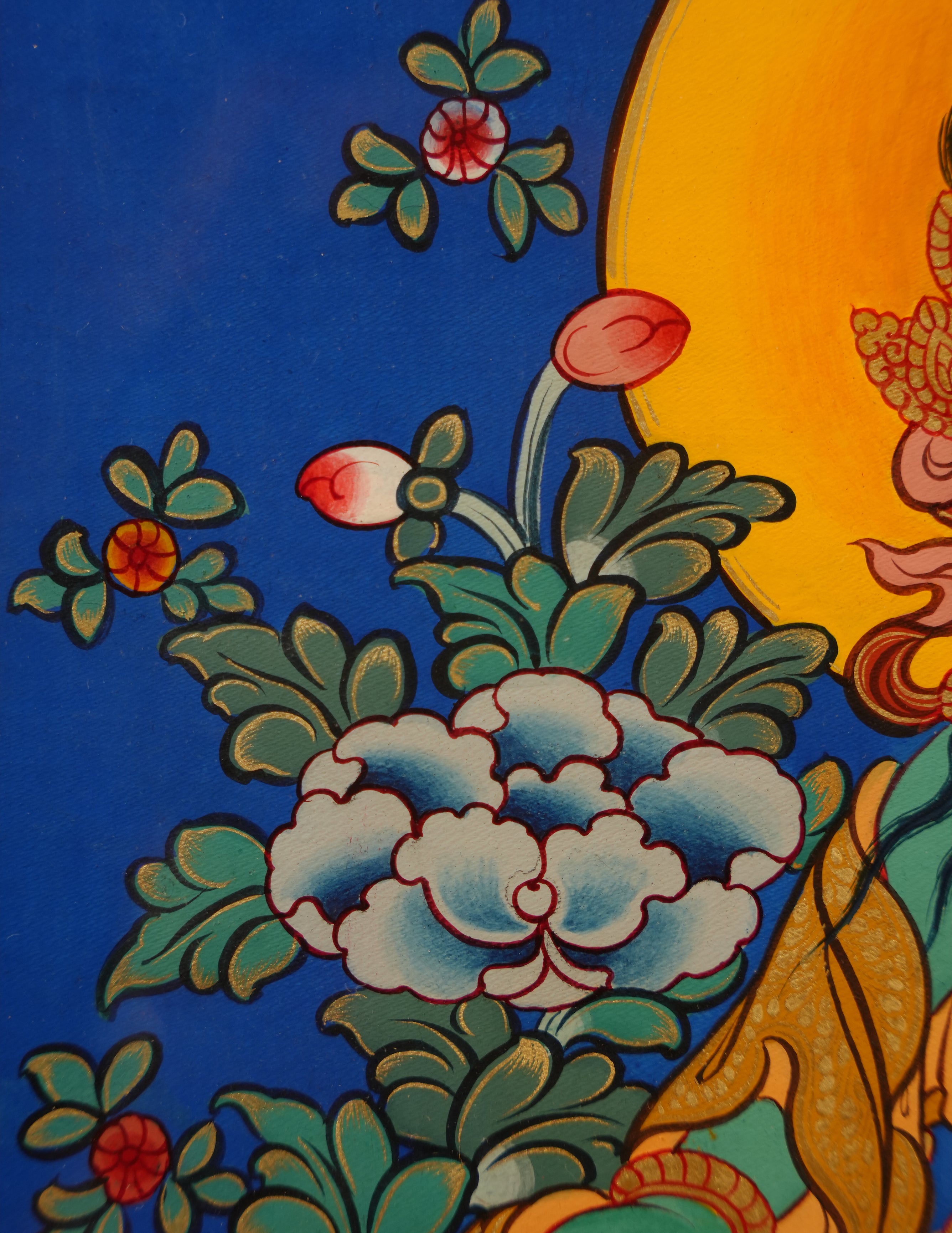 Green Tara  Thangka Pictrue Frame/ Tabletop Decor/ Desk Decor/ Decor/ Wall Art