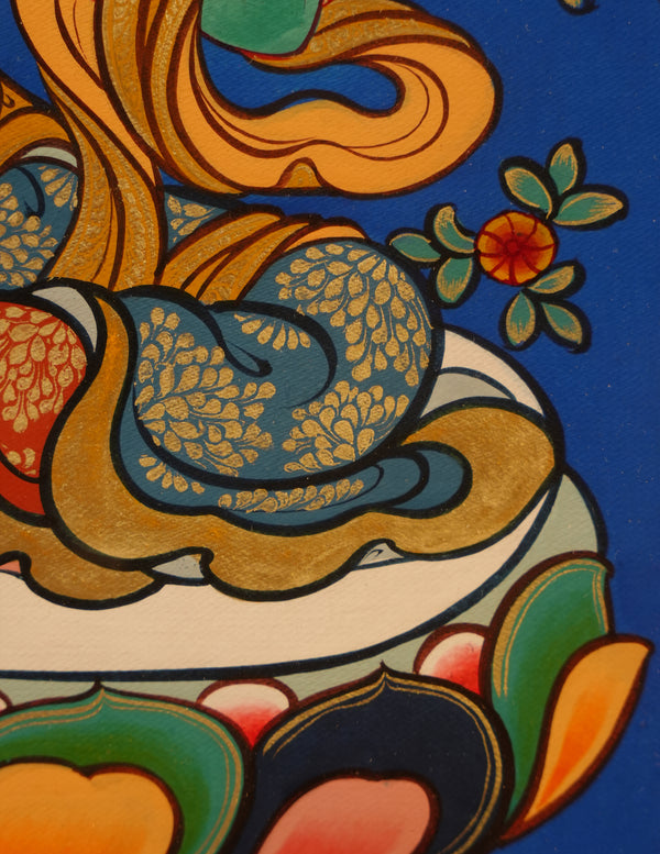 Green Tara  Thangka Pictrue Frame/ Tabletop Decor/ Desk Decor/ Decor/ Wall Art