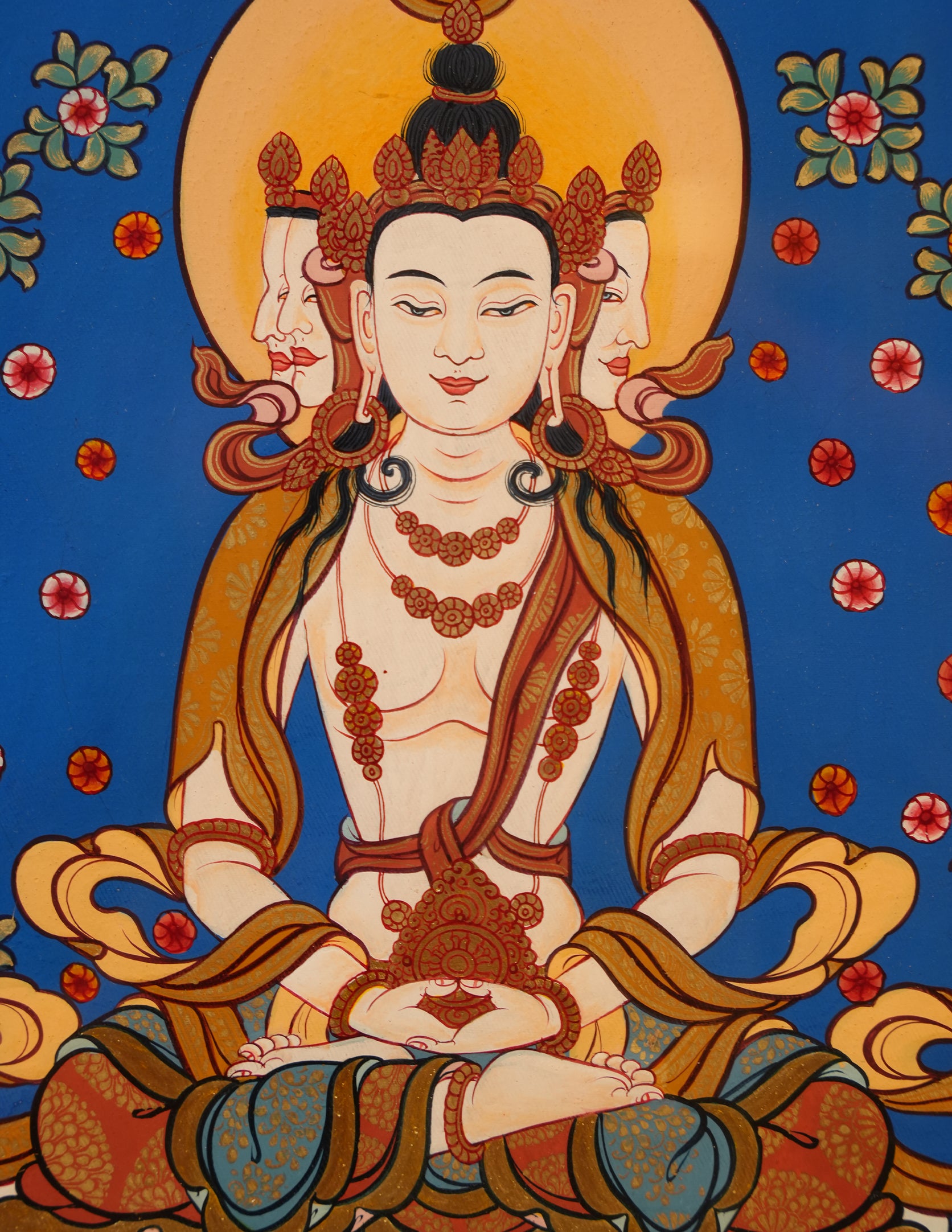 Mahavairocana Buddha thangka Pictrue Frame/ Tabletop Decor/ Desk Decor/ Decor/ Wall Art