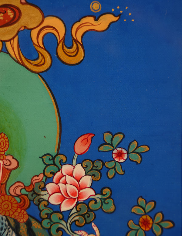 Chenrezig Buddha Thangka Pictrue Frame/ Tabletop Decor/ Desk Decor/ Decor/ Wall Art