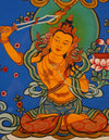 Manjushri  Buddha Thangka Pictrue Frame/ Tabletop Decor/ Desk Decor/ Decor/ Wall Art