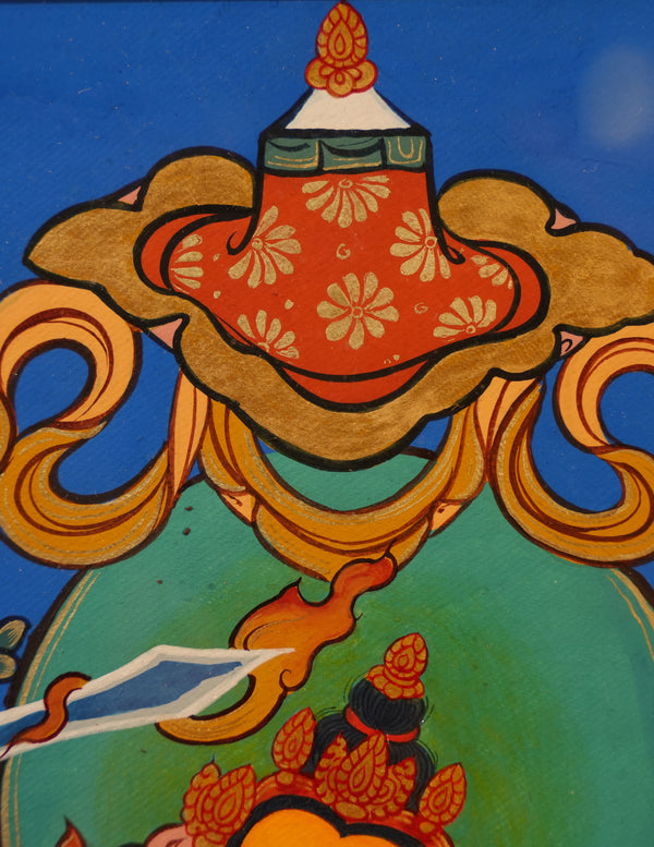 Manjushri  Buddha Thangka Pictrue Frame/ Tabletop Decor/ Desk Decor/ Decor/ Wall Art