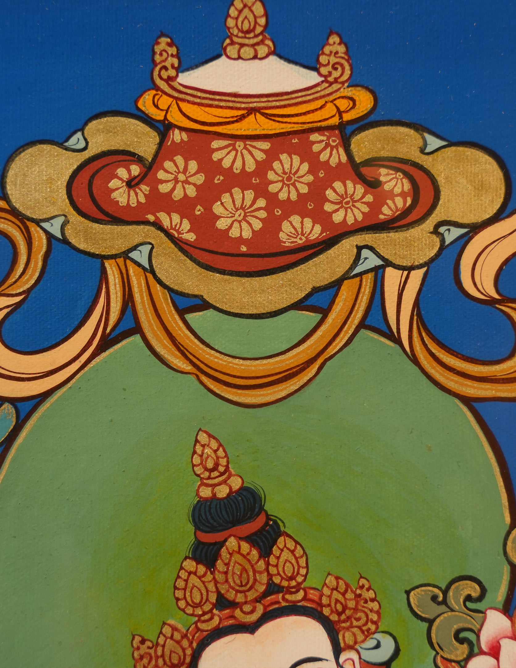 Samantabhadra buddha Thangka Pictrue Frame/ Tabletop Decor/ Desk Decor/ Decor/ Wall Art