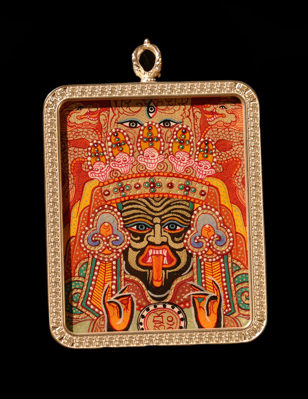 Zakiram Thangka/ Pendant/ Locket/ Necklace/ Portable/ GauBOX/ Buddha amulet/ Carry-on/ Travel friendly
