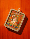 Mahakala thangka/ Pendant/ Locket/ Necklace/ Portable/ GauBOX/ Buddha amulet/ Carry-on/ Travel friendly TS050004