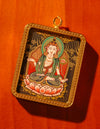 Mahasthamaprapta Buddha thangka Pendant/ Locket/ Necklace/ Portable/ GauBOX/ Buddha amulet/ Carry-on/ Travel friendly TS090002