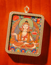 Mahasthamaprapta Buddha thangka Pendant/ Locket/ Necklace/ Portable/ GauBOX/ Buddha amulet/ Carry-on/ Travel friendly TS090009