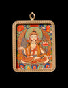 Mahasthamaprapta Buddha thangka Pendant/ Locket/ Necklace/ Portable/ GauBOX/ Buddha amulet/ Carry-on/ Travel friendly TS090009