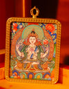 Chenrezig Buddha Thangka/ Pendant/ Locket/ Necklace/ Portable/ GauBOX/ Buddha amulet/ Carry-on/ Travel friendly
