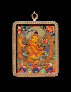 Manjushri Buddha Thangka Pendant/ Locket/ Necklace/ Portable/ GauBOX/ Buddha amulet/ Carry-on/ Travel friendly