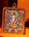 Akasagarbha buddha Bodhi leaf Thangka Pendant/ Locket/ Necklace/ Portable/ GauBOX/ Buddha amulet/ Carry-on/ Travel friendly