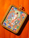Akasagarbha buddha Bodhi leaf Thangka Pendant/ Locket/ Necklace/ Portable/ GauBOX/ Buddha amulet/ Carry-on/ Travel friendly