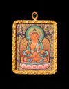 Amitayus Buddha Thangka/ Pendant/ Locket/ Necklace/ Portable/ GauBOX/ Buddha amulet/ Carry-on/ Travel friendly