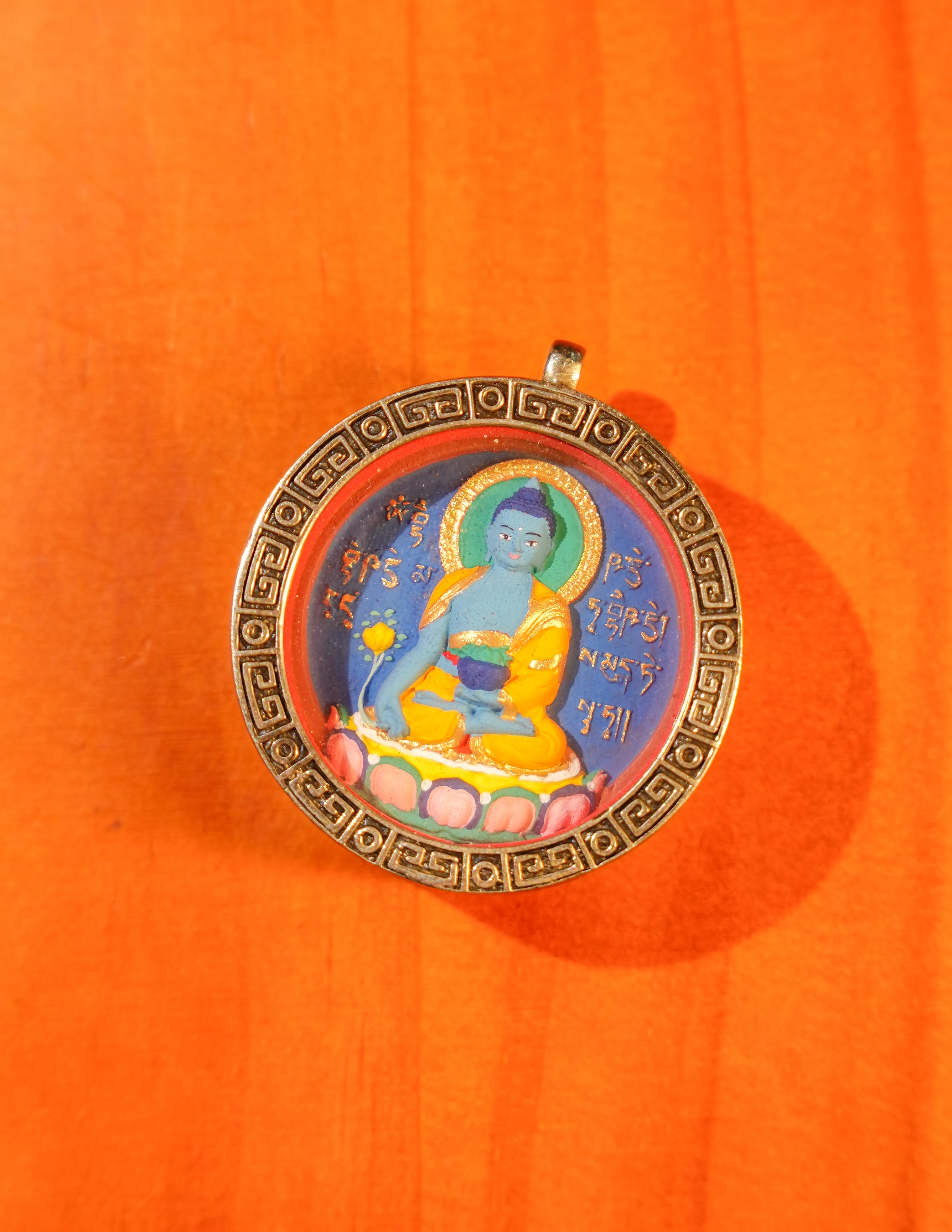 Medicine Buddha Tsatsa Pendant/ Locket/ Necklace/ Portable/ Gau BOX/ Carry-on/ Travel Friendly