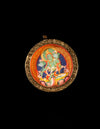 Green Tara Thangka Pendant/ Locket/ Necklace/ Portable/ Gau BOX/ Carry-on/ Travel Friendly