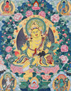 Yellow Dzambala Thangka Art
