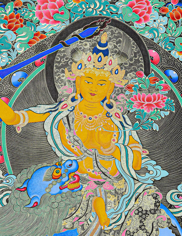 Manjushri Bodhisattva Thangka
