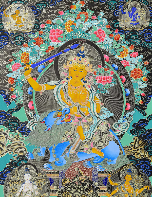 Manjushri Bodhisattva Thangka