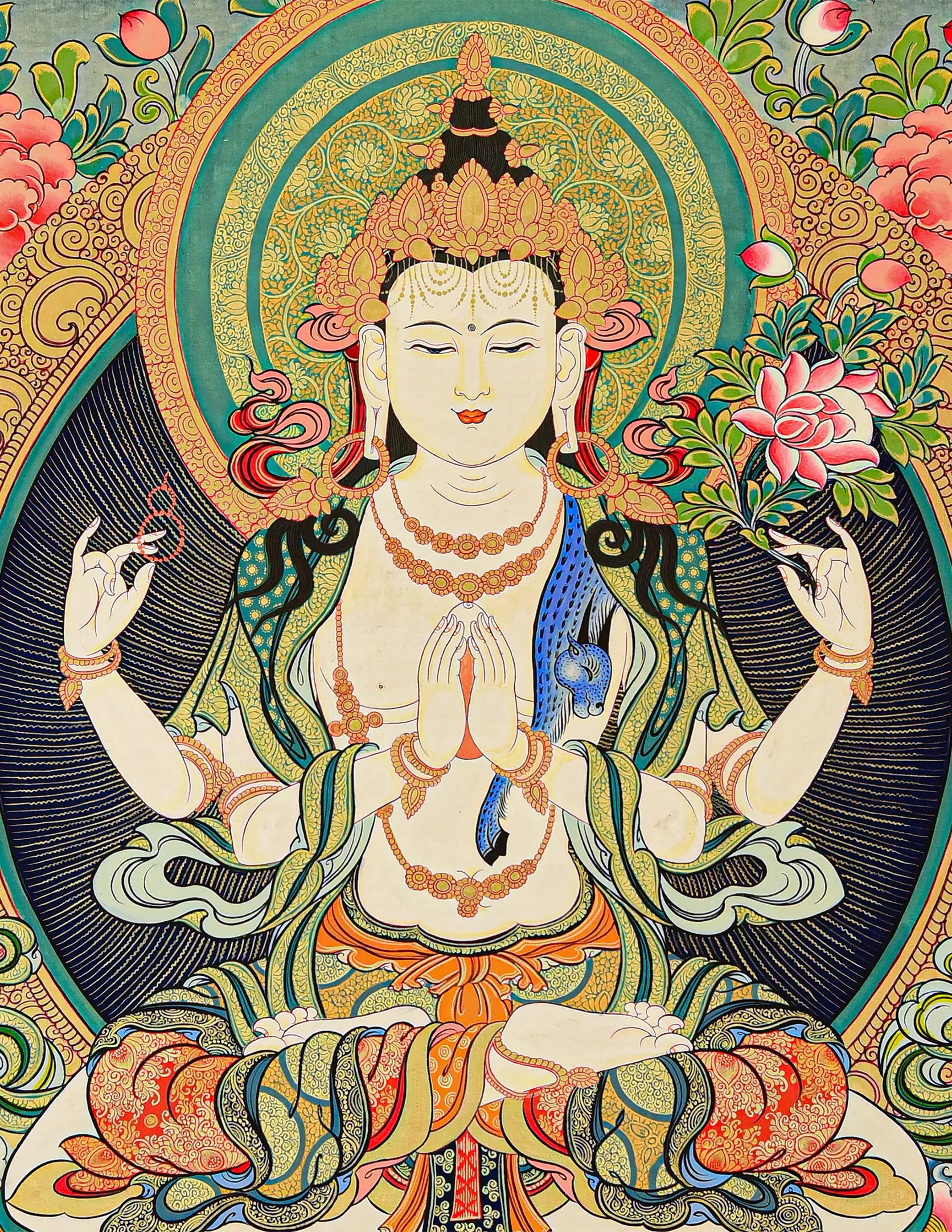 Chenrezig Buddha Thangka Art