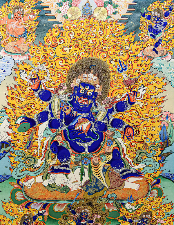Six-Armed Mahakala Thangka Art