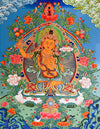 Traditional Tibetan thangka - Manjushri Bodhisattva